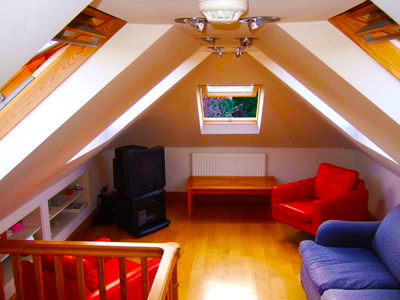 A built-out loft living space; photo courtesy Sarah Gotheridge